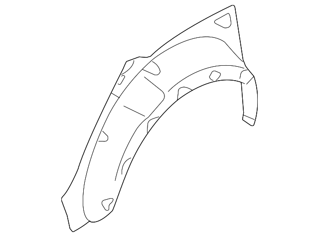 51560XA01A9P Деталь OUTER WHEELHOUSE, LEFT