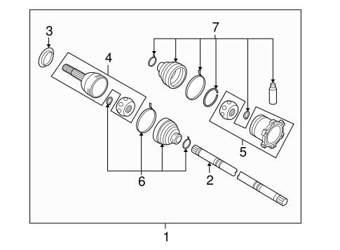 GT-R DRIVE AXLES