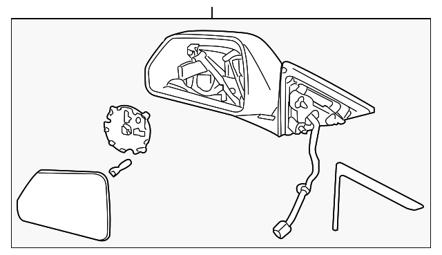 25828072 Деталь MIRROR ASSY, LEFT
