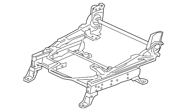 MR595768 Деталь SEAT ADJUSTER, RIGHT