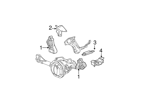 Ram 1500 ENGINE & TRANS MOUNTING