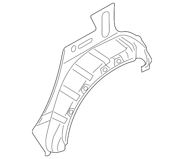 G6712-1KAMA Деталь OUTER WHEELHOUSE, RIGHT