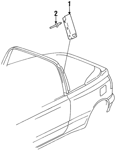 Cabrio EXTERIOR TRIM - PILLARS