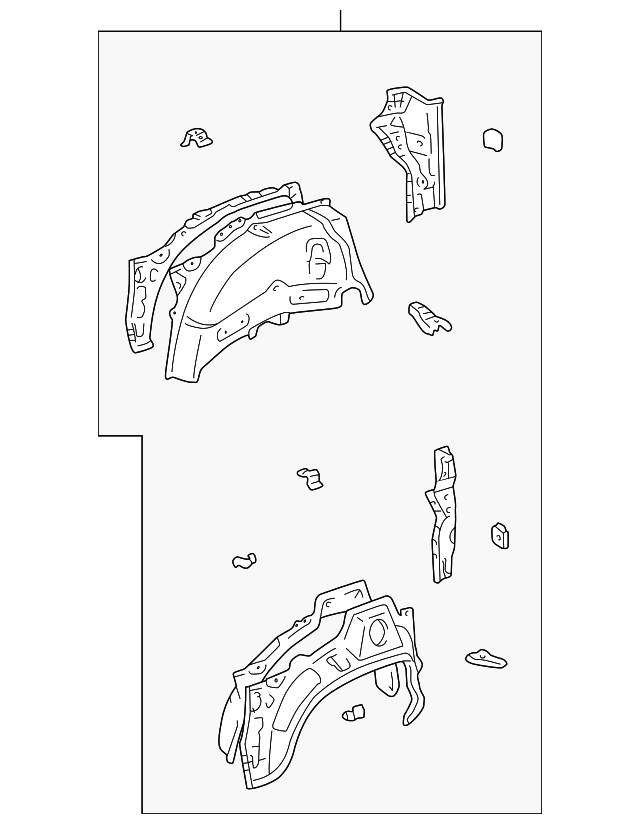 61604-42902 Деталь WHEELHOUSE ASSY, LEFT