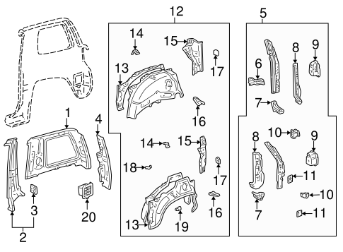 RAV4 INNER STRUCTURE