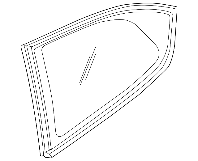 87820-1E080 Деталь QUARTER GLASS, RIGHT