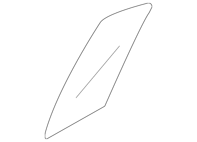83417-3F040 Деталь FIXED GLASS, LEFT