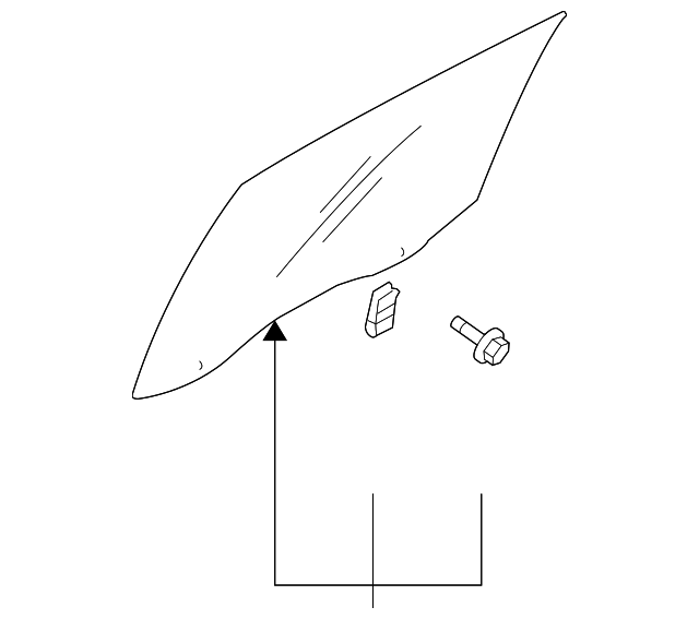 83420-3F120 Деталь MOVEABLE GLASS, RIGHT