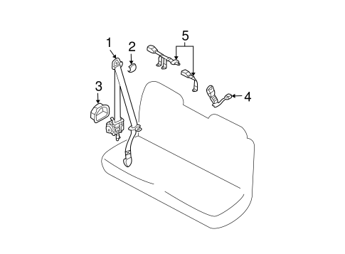 Santa Fe REAR SEAT BELTS