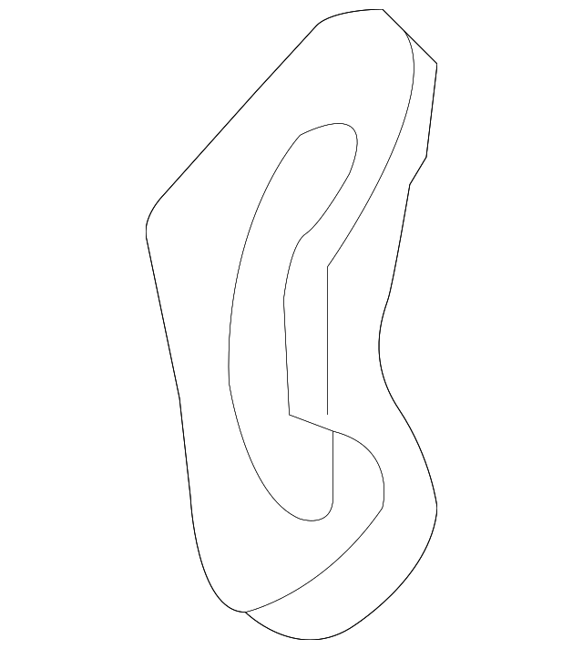 81527-S2A-003ZA Деталь GUIDE, L. SEAT BELT *NH167L* (GRAPHITE B