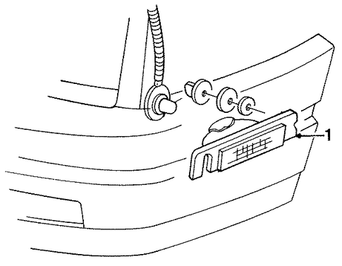 Allante SIDE MARKER LAMPS