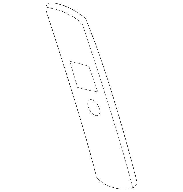 10364860 UPR CTR PLR TRIM COVER, LEFT