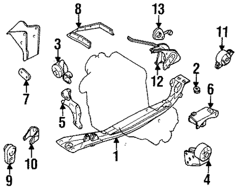 200SX ENGINE & TRANS MOUNTING