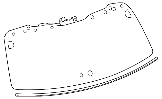 68105-48193 Деталь LIFT GATE GLASS