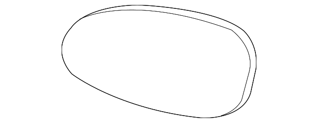 89046149 Деталь MIRROR GLASS, LEFT