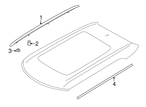 Cooper Paceman EXTERIOR TRIM - ROOF