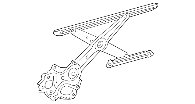 69802-02310 WINDOW REGULATOR, LEFT