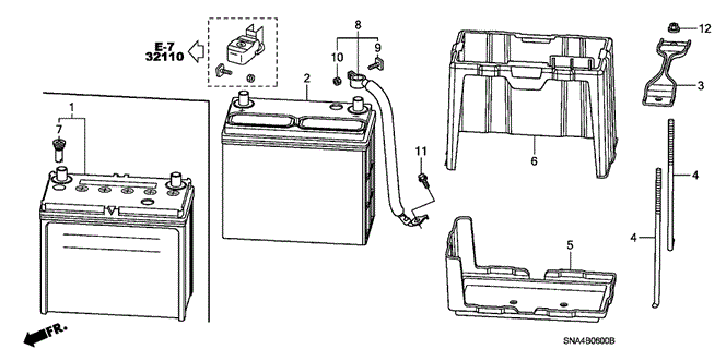 CIVIC SEDAN BATTERY (1.8L)