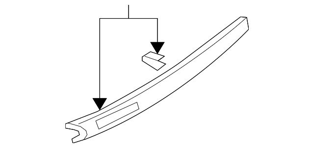 8002A196XA Деталь OUTER MOLDING, RIGHT