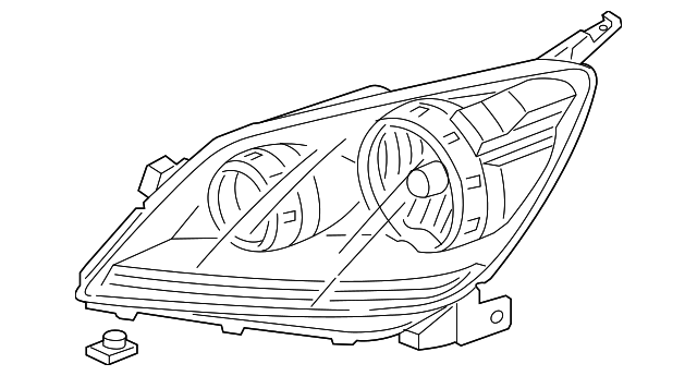 33101-SHJ-A01 Деталь HEADLIGHT UNIT, R.