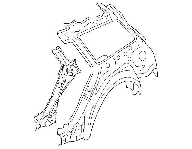 8E9-809-045-A Деталь INNER PANEL, LEFT