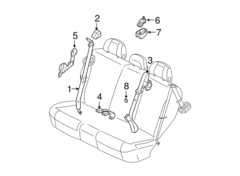 Escape REAR SEAT BELTS