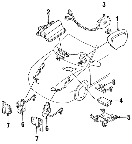 Escort AIR BAG COMPONENTS