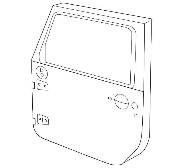 68079597AE Деталь DOOR SHELL, LEFT