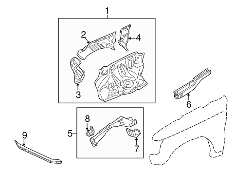 Montero STRUCTURAL COMPONENTS & RAILS