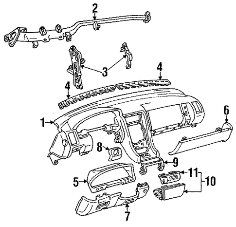 LS400 Панель приборов