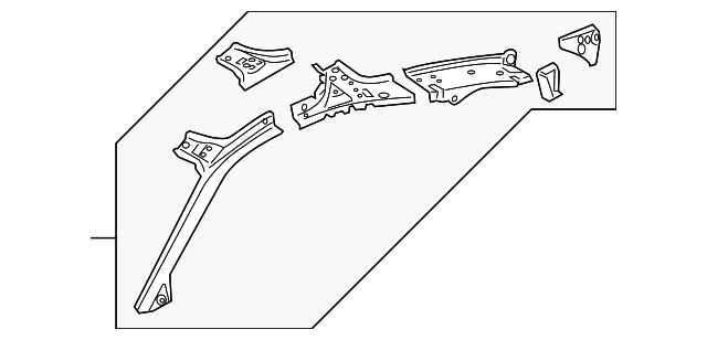 8J8-817-965-D Деталь REINFORCEMENT, LEFT