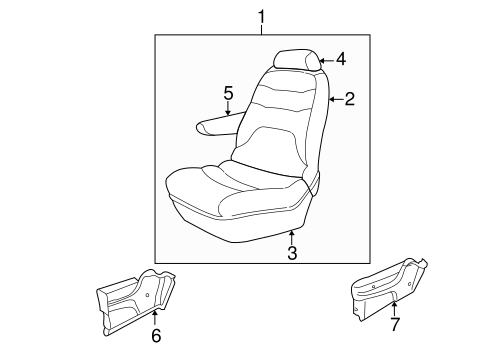 Town & Country REAR SEAT COMPONENTS 3