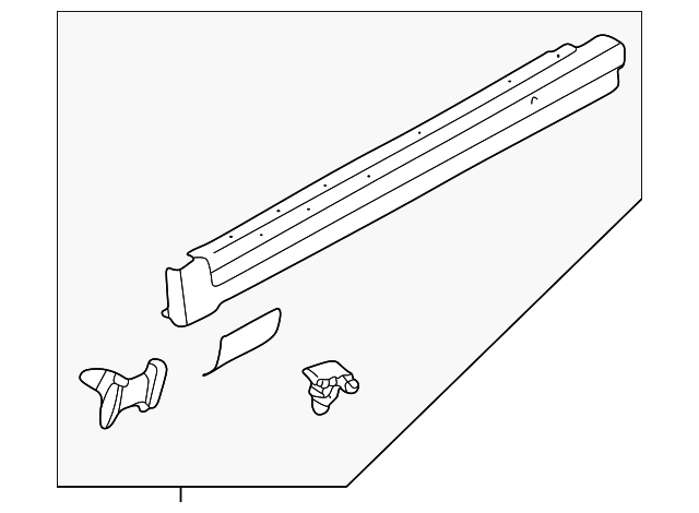 3B0-853-855-D-B41 Деталь ROCKER MOLDING, LEFT