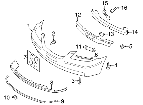 Azera BUMPER & COMPONENTS - FRONT 2