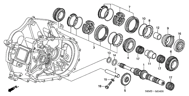 RSX MT MAINSHAFT (5MT)