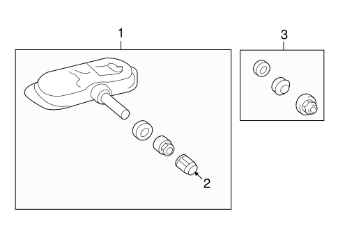 Avalon TIRE PRESSURE MONITOR COMPONENTS