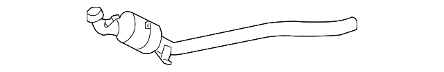 251-490-24-14 FRONT PIPE, RIGHT