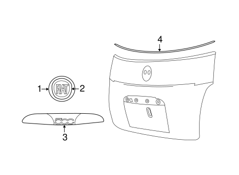 500 EXTERIOR TRIM - TRUNK
