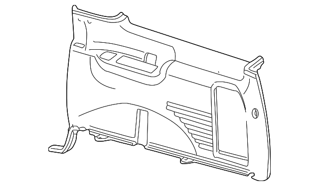 YC3Z7831012AAD Деталь QTR TRIM PANEL, RIGHT