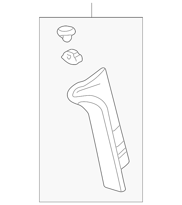 YC3Z7831010CAB Деталь CORNER TRIM, RIGHT