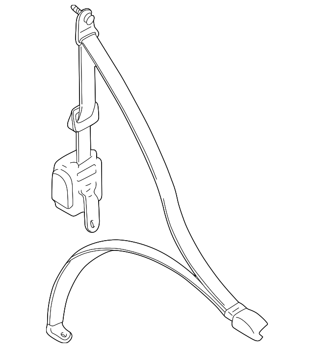 7000B420 Деталь SEAT BELT ASSY, LEFT