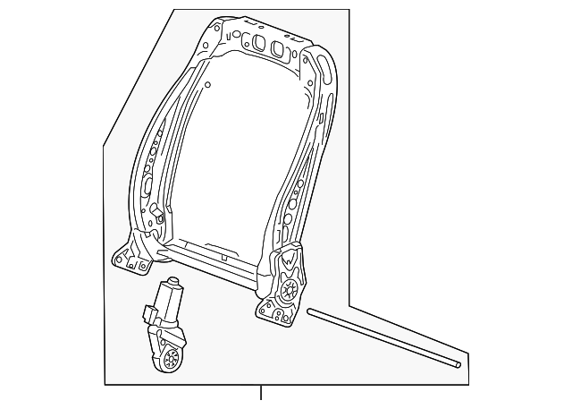 13418617 Деталь SEAT BACK FRAME