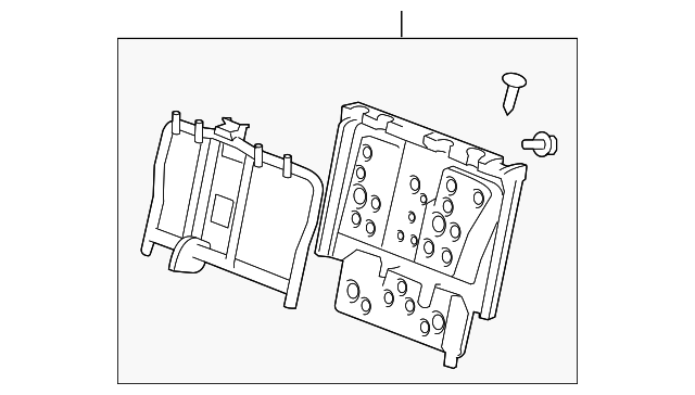 8781178J00 Деталь SEAT BACK FRAME