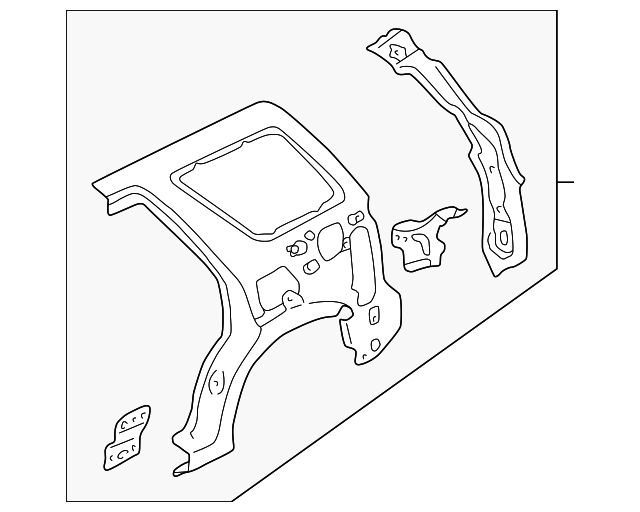 5L8Z-7827864-AA Деталь INNER PANEL ASSY, RIGHT
