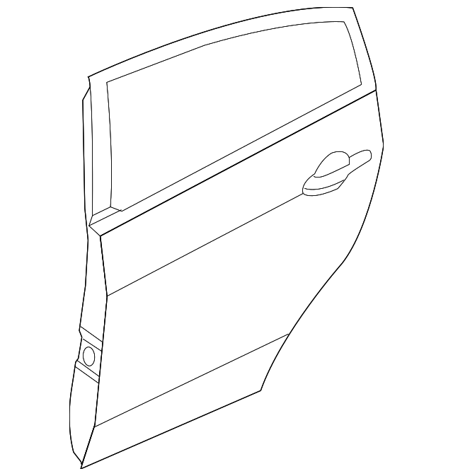77003-1W220 Деталь DOOR SHELL, LEFT