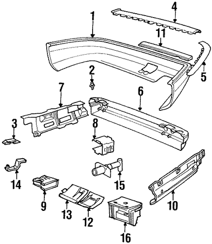 735iL BUMPER & COMPONENTS - REAR