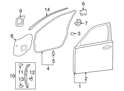 LS460 DOOR & COMPONENTS 2