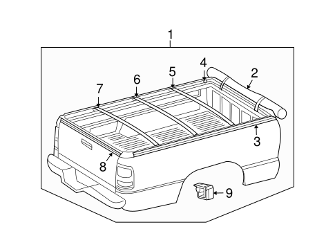 Ram 1500 EXTERIOR TRIM - PICK UP BOX 2