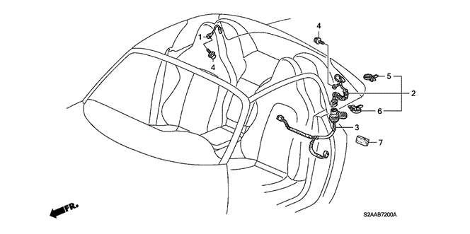 BODY / AIR CONDITIONING/WIRE HARNESS (HARDTOP) (CR/CR-AC) for 2009 Honda S2000 #1