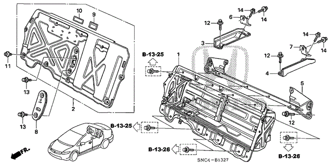 ELECTRICAL / EXHAUST / HEATER / FUEL/IMA UNIT CASE for 2010 Honda CIVIC HYBRID #1